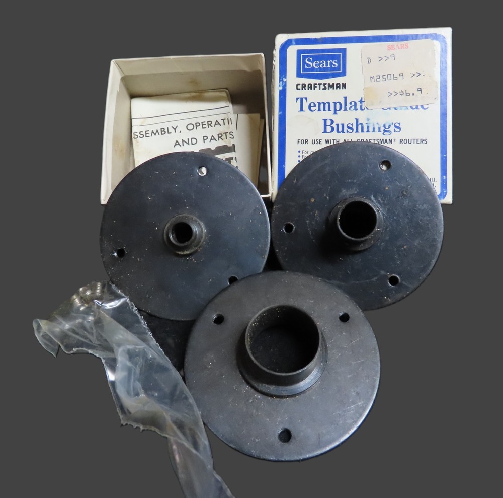 Sears Craftsman Router Access - Template Bushings - Edge Guide - Bit Sharpener