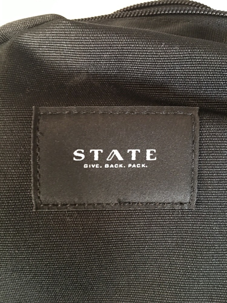 STATE #GIVEBACKPACK Tote In Black NWT