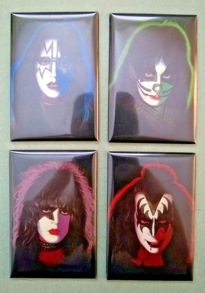 Kiss solo album covers refrigerator fridge magnet 2x3 Ace Gene Peter Paul