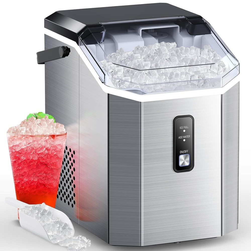 Countertop Ice Maker Machine with Handle, 34LBS/24H