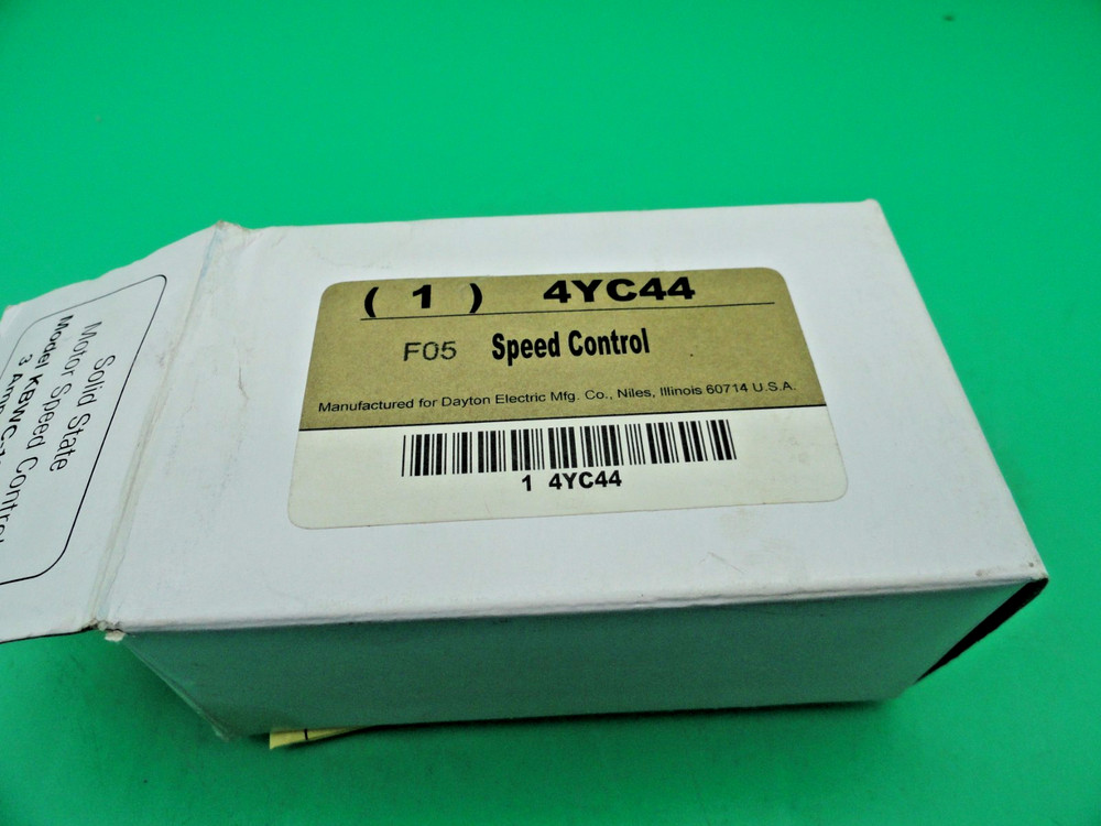DAYTON 4YC44 SPEED CONTROL