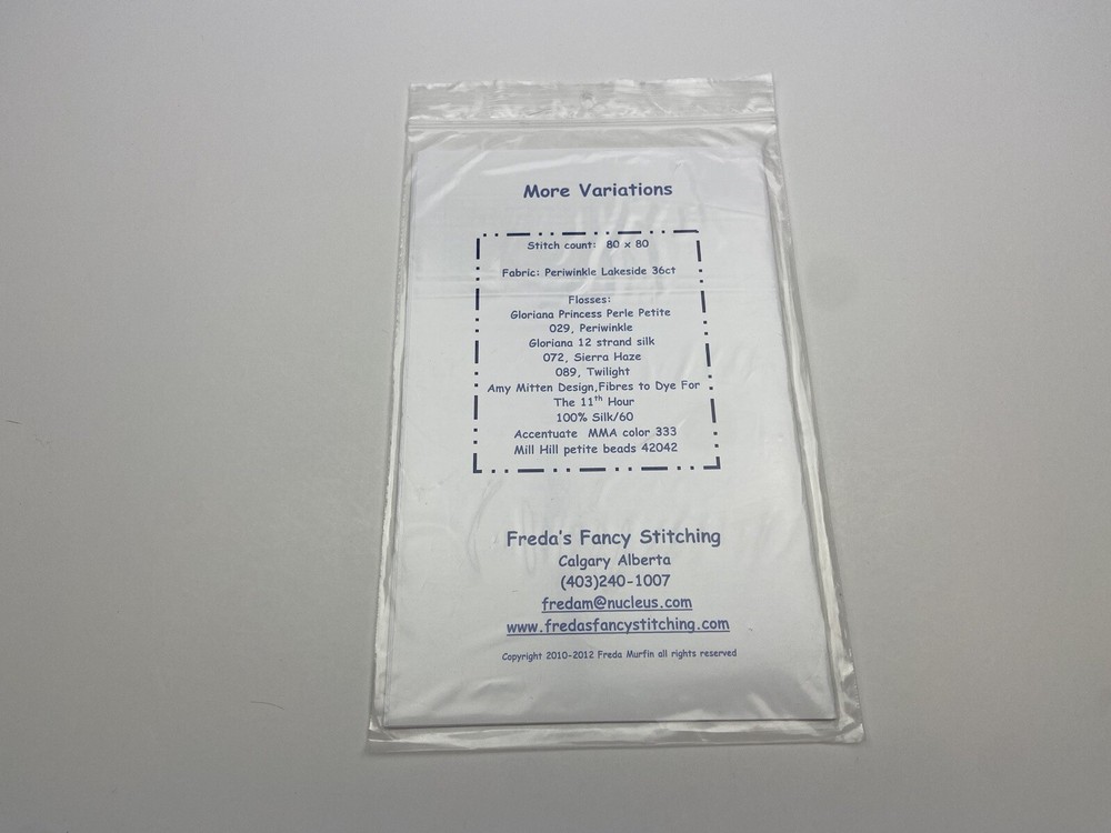 Freda’s Fancy Stitching More Variations Needlepoint Pattern 7P