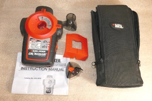 Black and Decker CrossHair Laser Level BDL400S w Carry Case, Instructions