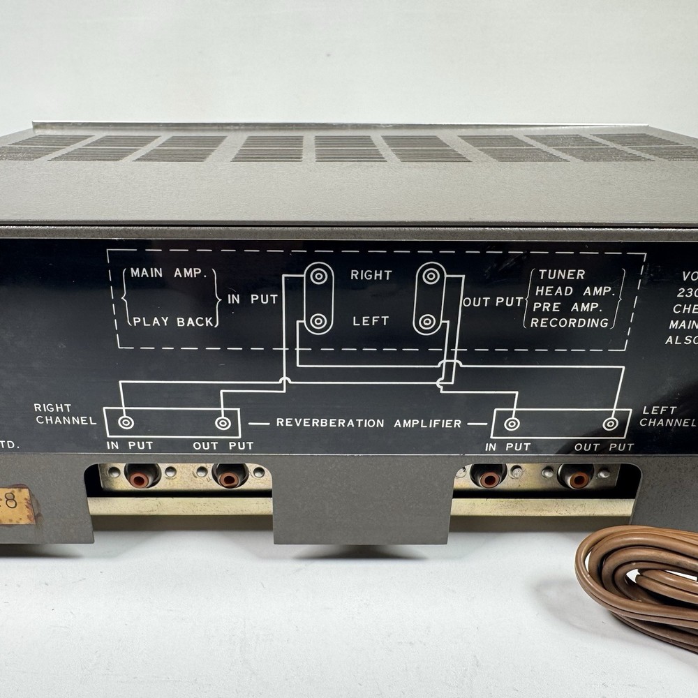 Nivico ECA-101E Reverberation Amplifier Powers On As Is Untested