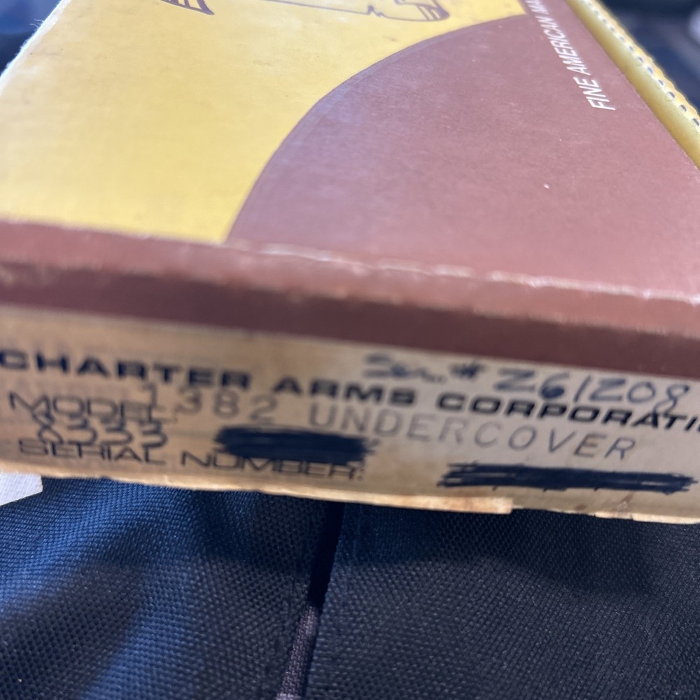 Vintage Charter Arms Empty Cardboard Box Only Display Box