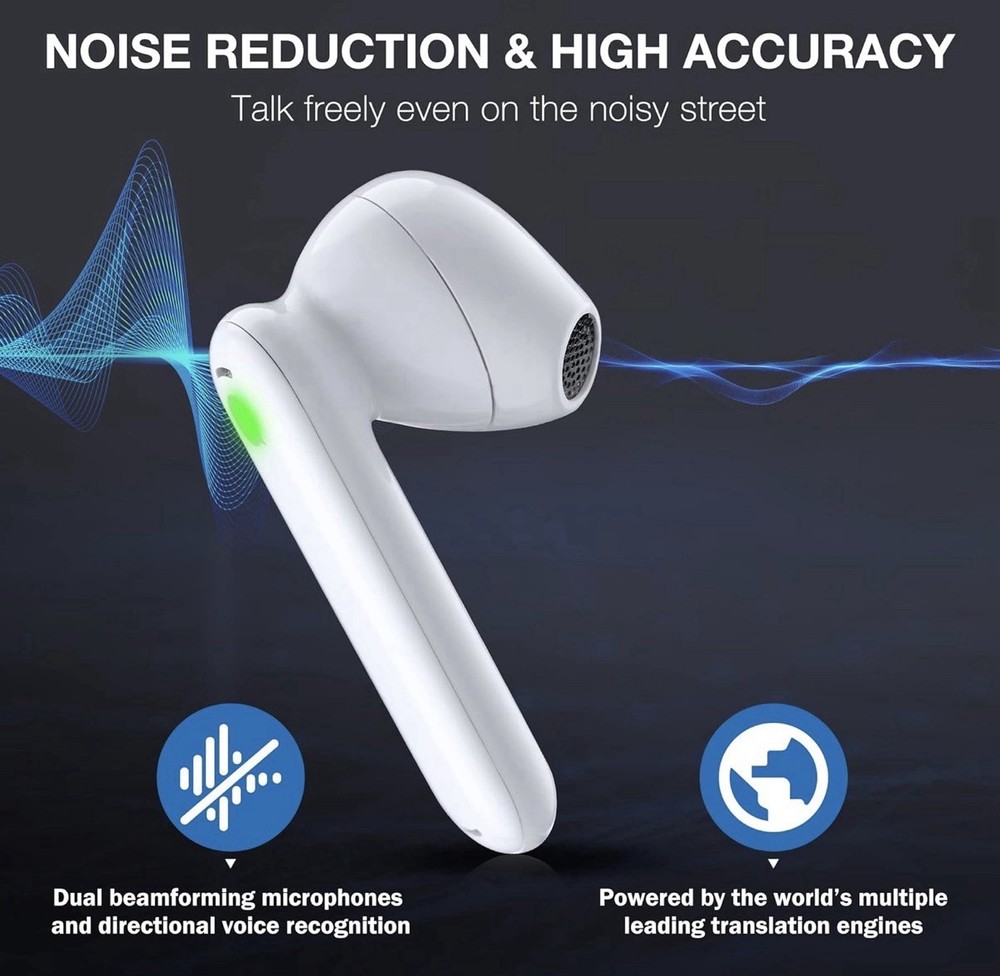 BLACK - Timekettle WT2 Edg Real-time Translator Earbuds