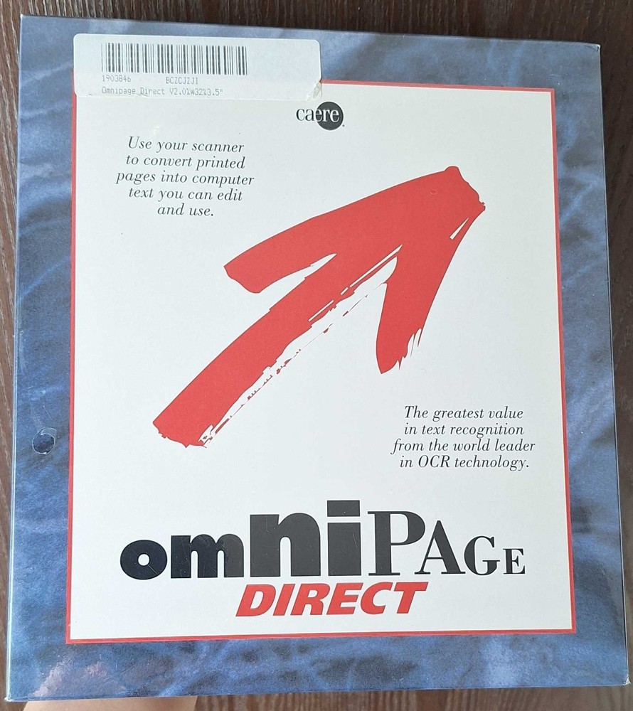 omnipage direct ocr text recognition and conversion for windows 3.1+  [software]