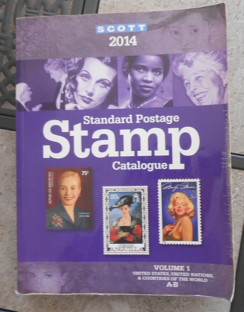 2014 Scott Postage Stamp Catalogue. Volume 1.  A- B  Ex Library   #02 SCOTTv1