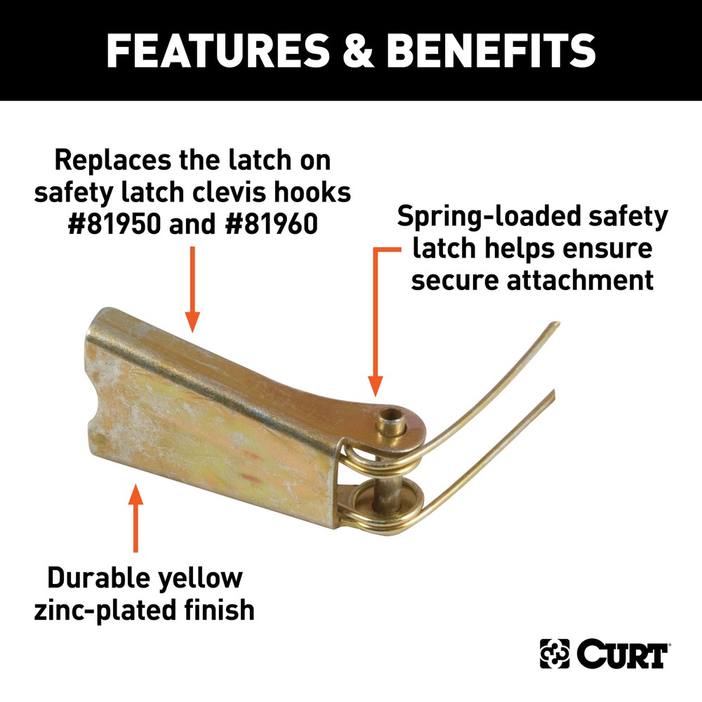 Replacement Clevis Hook Safety Latch (Fits #81950)