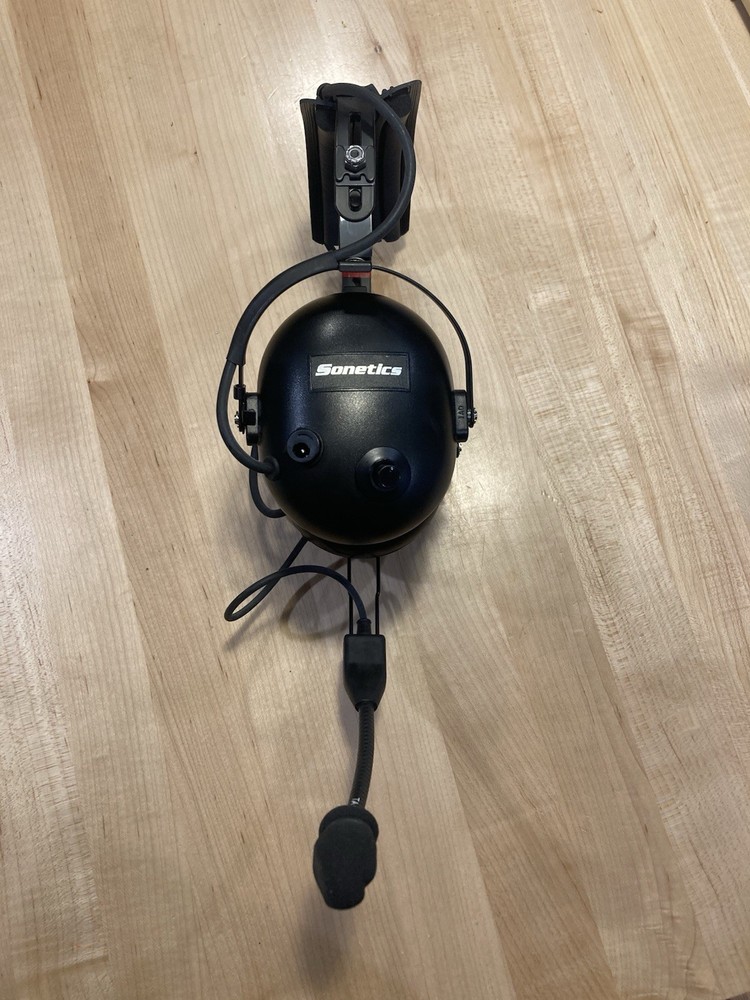 Sonetics Aviation Headset - Model Unknown - Possibly A Prototype? See Pictures