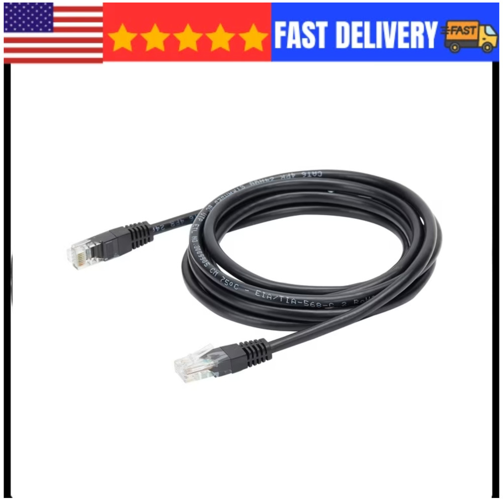 onn 75' CAT6 Networking Cable, Black