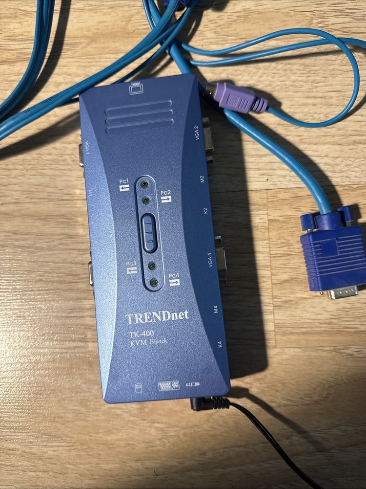 TRENDNET TK-400 PS/2 KVM SWITCH – 4 PORTS EXTERNAL