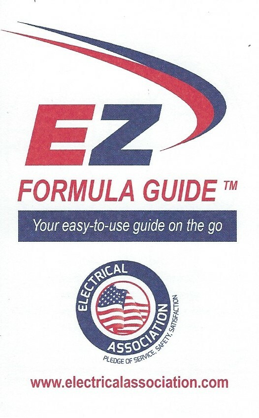 Color Coded EZ Tabs With EZ Formula Guide Based on 2017 NEC Code - 96 Tabs