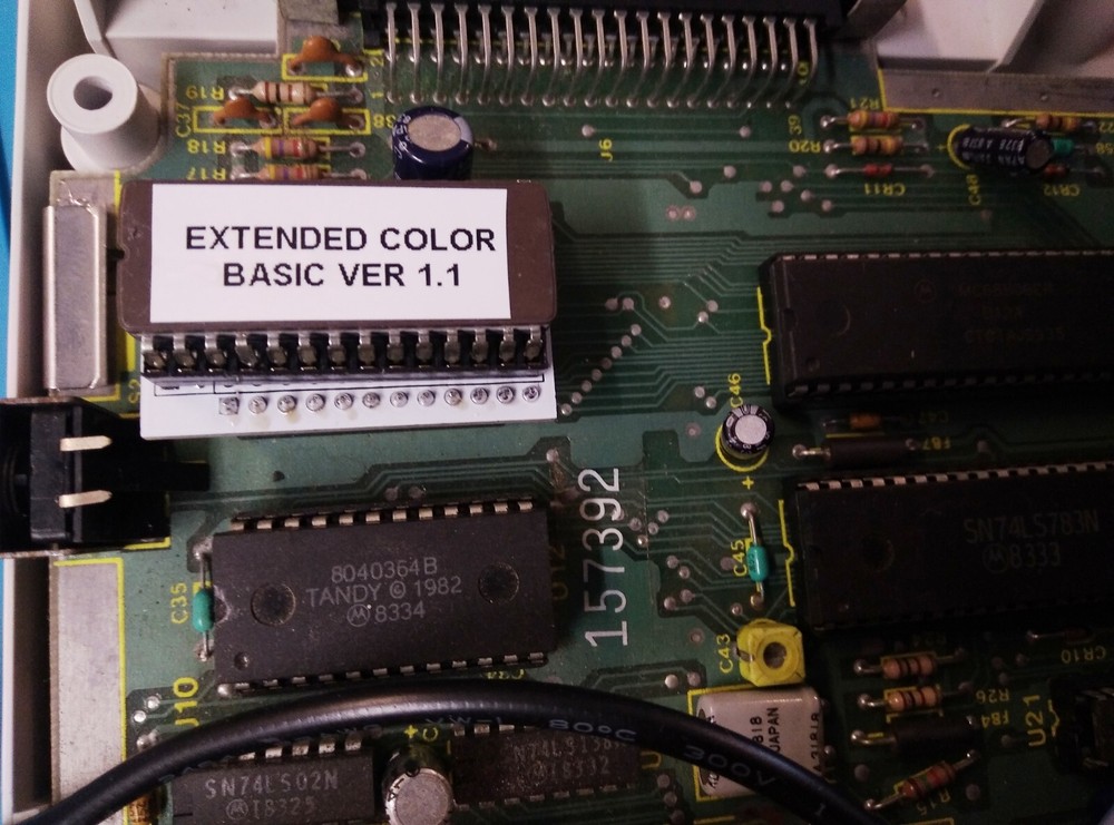 Tandy Color Computer TRS-80 Extended Color BASIC ROM upgrade Coco 1 2 Colour