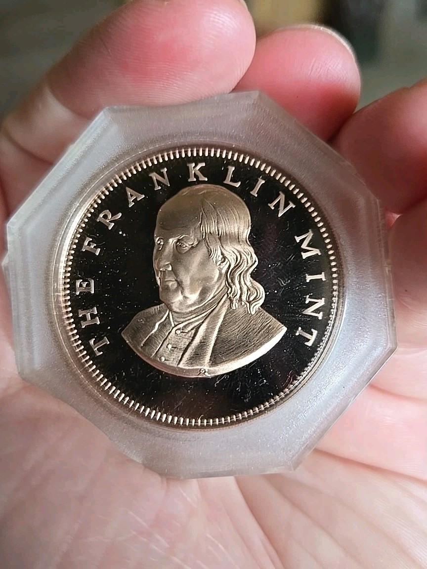 BEN FRANKLIN COMMEMORATIVE PROOF COIN THE FRANKLIN MINT