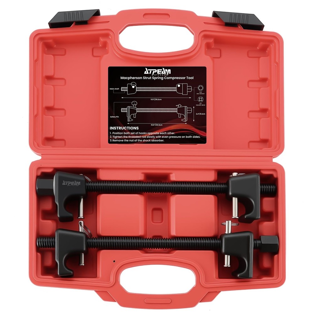 Macpherson Strut Spring Compressor 2pc Heavy Duty Coil Spring Compressor Stru...