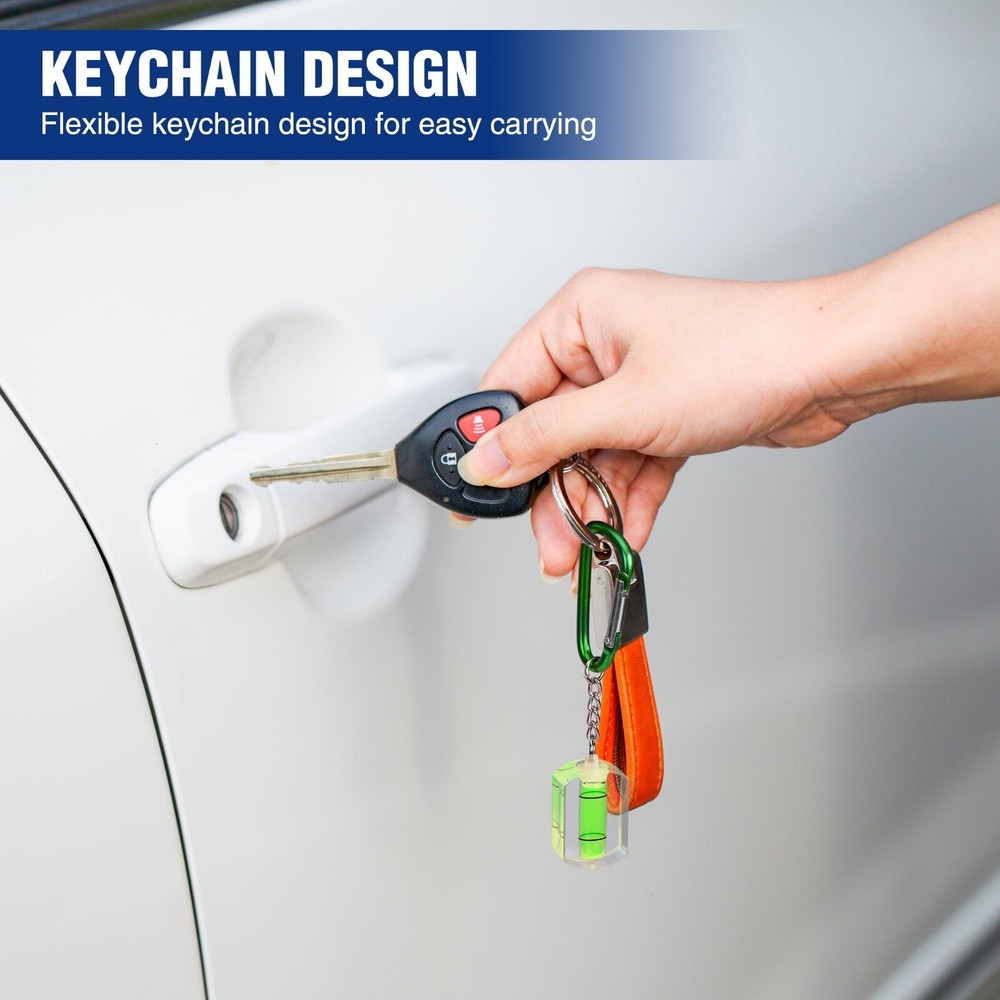 WORKPRO 3-Pack Small Bubble Level with Keychain Mini Pocket Tool Spirit Level