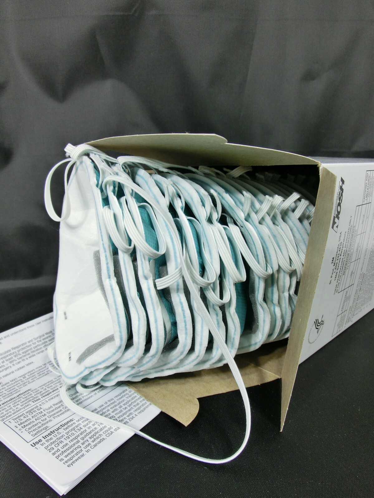 3M™ 1860 N95 Adult Face Mask Particulate Respirator - QTY 120