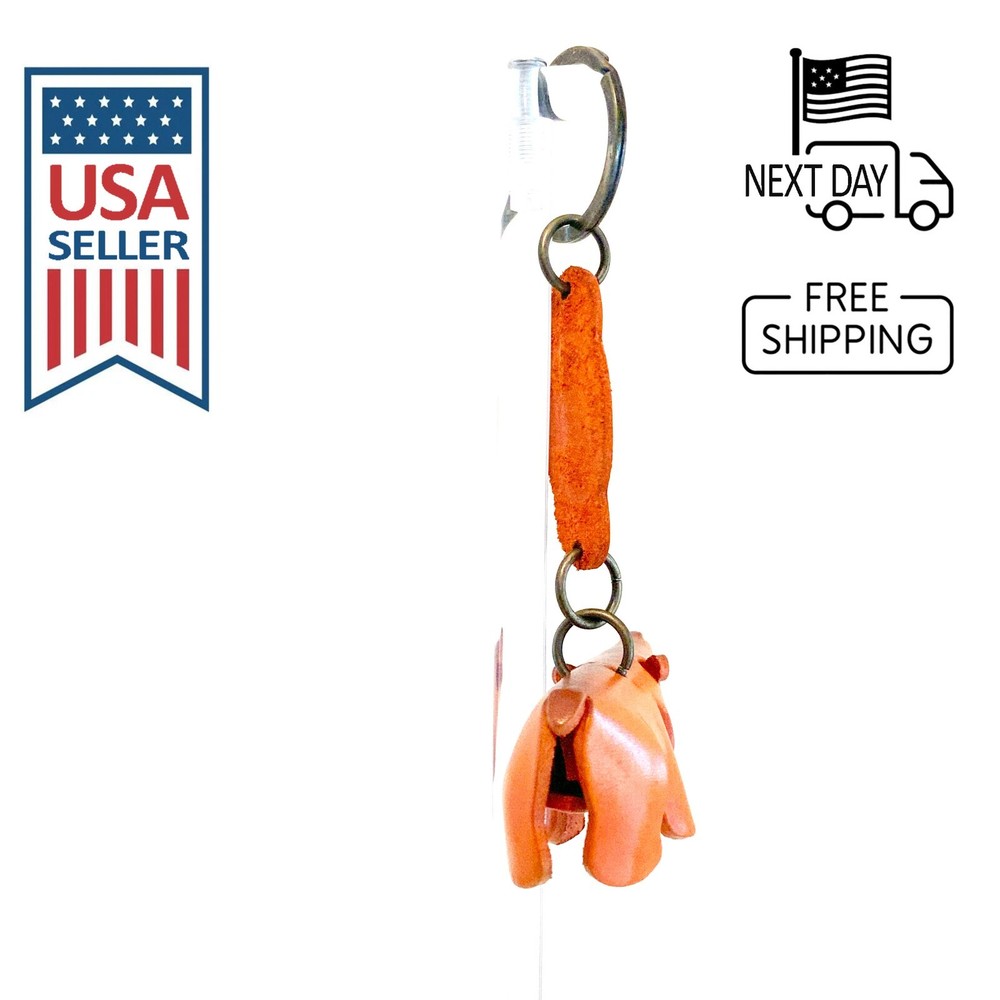 Bear Handmade Leather Keyring