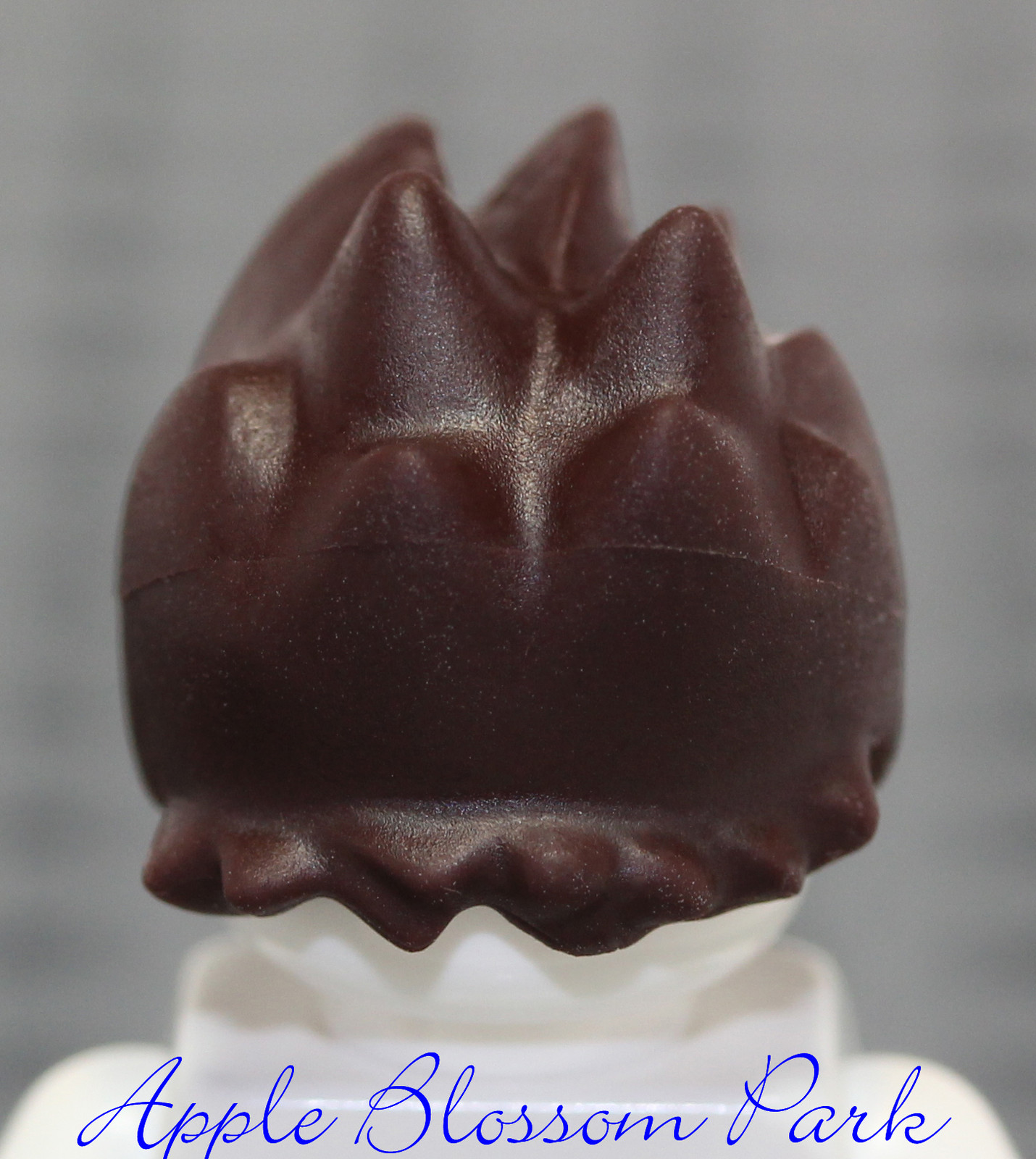 NEW Lego Minifig Male/Boy Spiked DARK BROWN HAIR Gr8 Ninjago Ninja Kai Head Gear