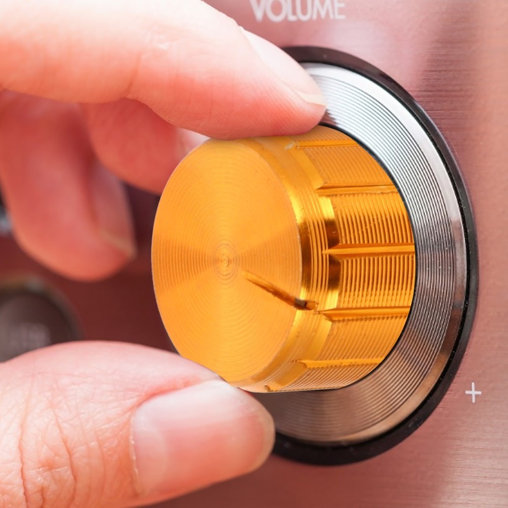 12 Pcs Audio Potentiometer Knobs Aluminum Alloy Rotary Sound Control Knobs