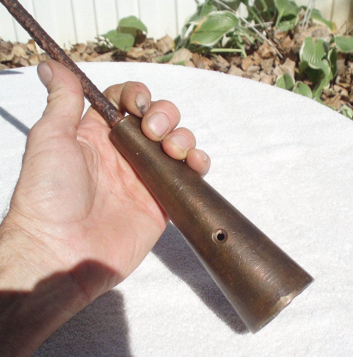 1700' ? BRONZE IRON EARLY HISTORIC PRIMITIVE ANTIQUE WHALING WHALE HARPOON SPEAR