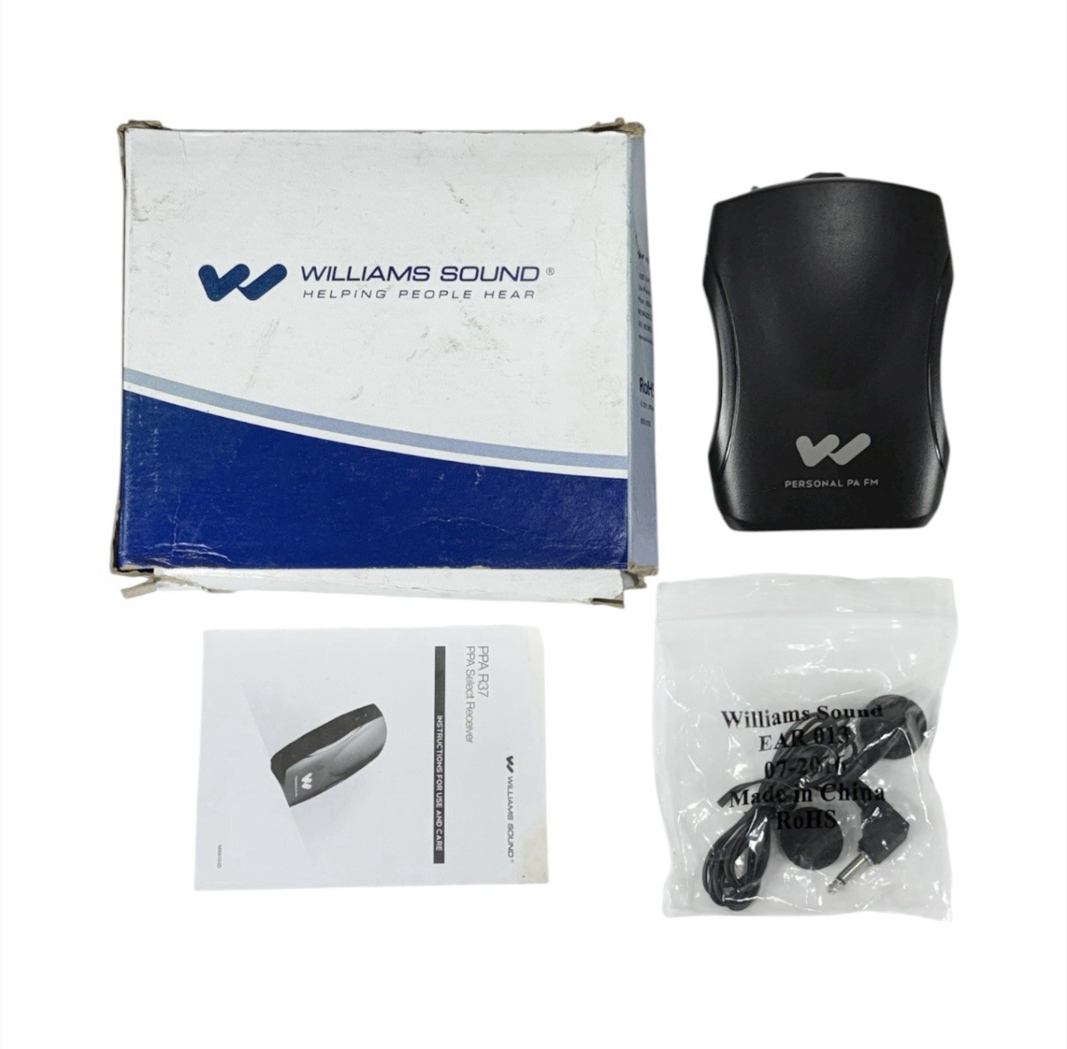 Williams Sound PPA R37 FM Receiver with Seek/Scan Function - New / Damaged Box