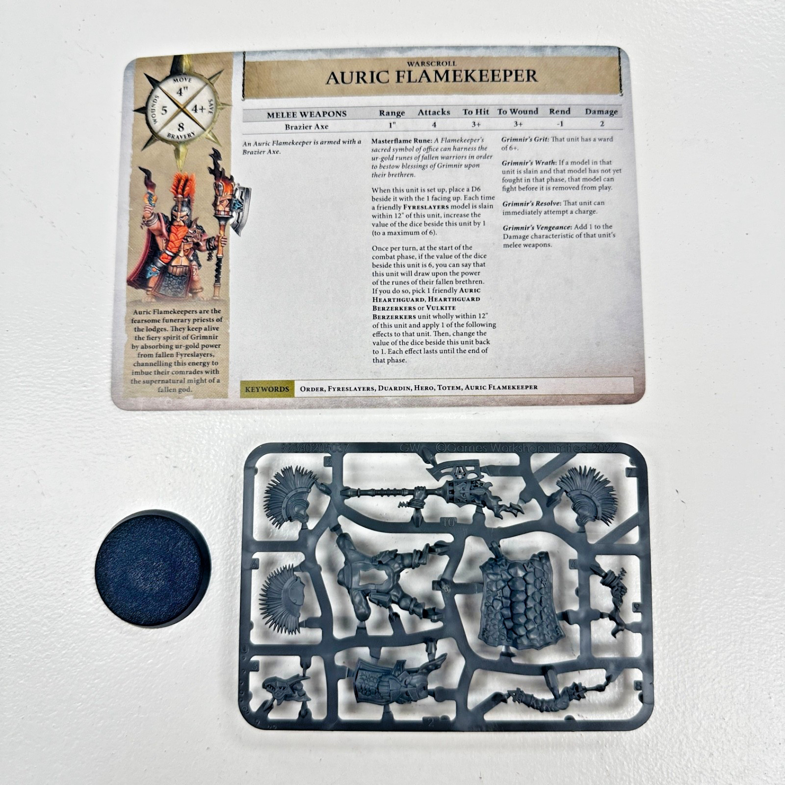 GW Age of Sigmar Fyreslayers Auric Flamekeeper NOS