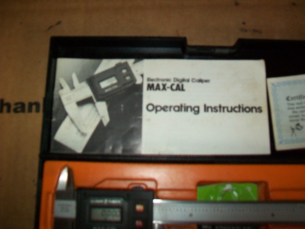 Scherr Tumico Max-Cal Electronic Digital Caliper Serial # 059019