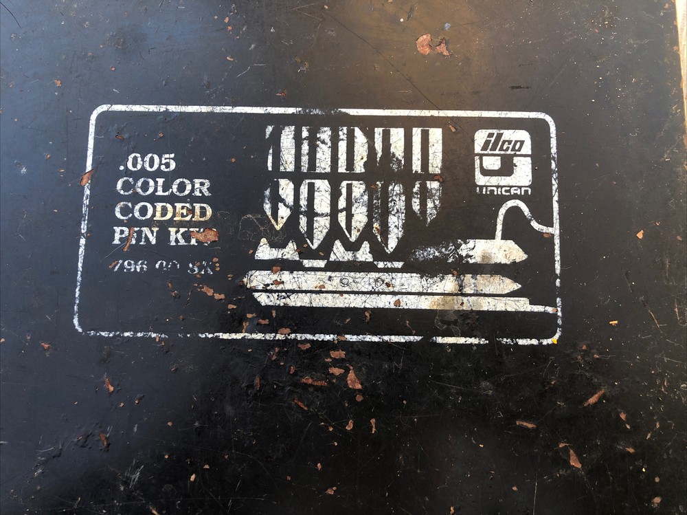 ilco .005 color coded cylinder pin kit