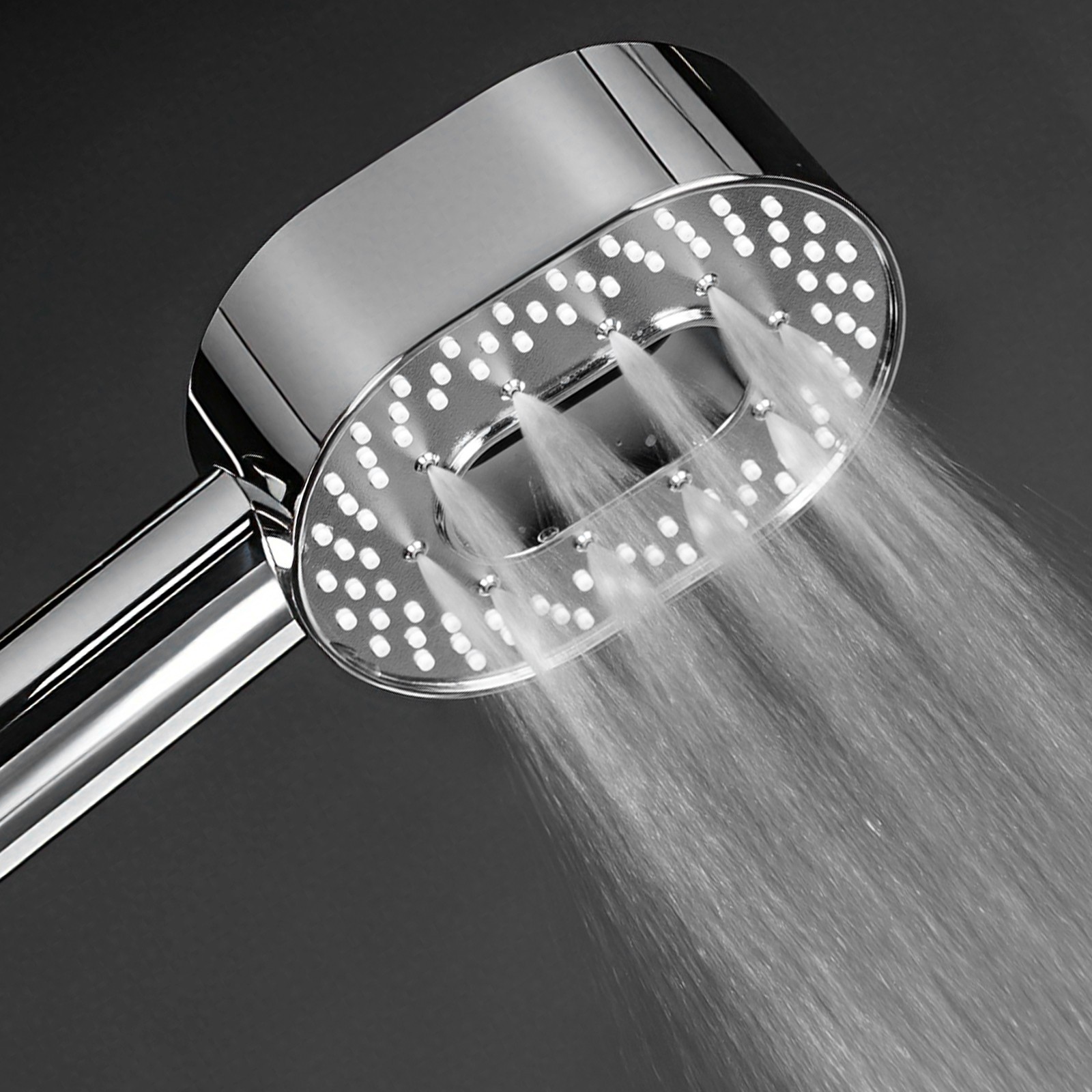 High Pressure Shower Head with handheld spray combo Filtered LED Temp Display