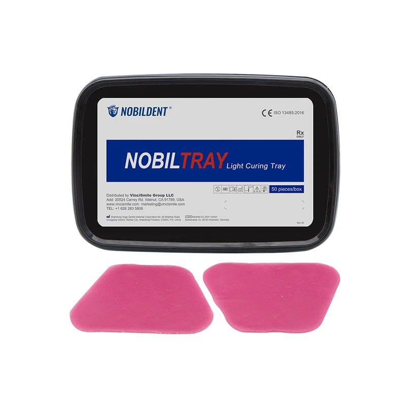 50PC Dental Light Cure Custom Tray Material For Full Denture&Implant Restoration