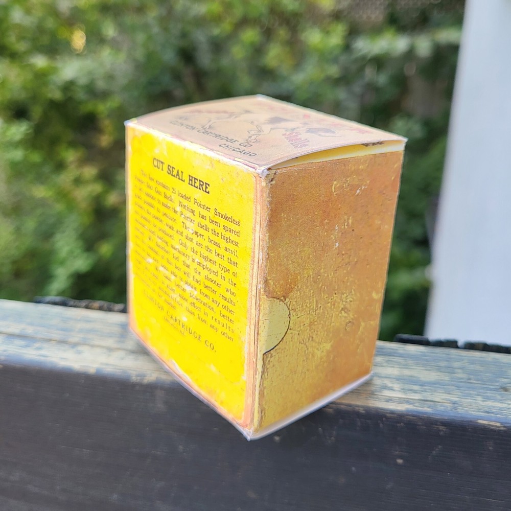 Vintage Pointer Smokeless Powder Loaded Shells 10 ga. Empty Box - REPRODUCTION