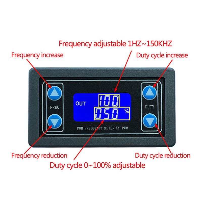 1Hz-150KHz PWM Frequency Duty Cycle Adjustable Module Generator