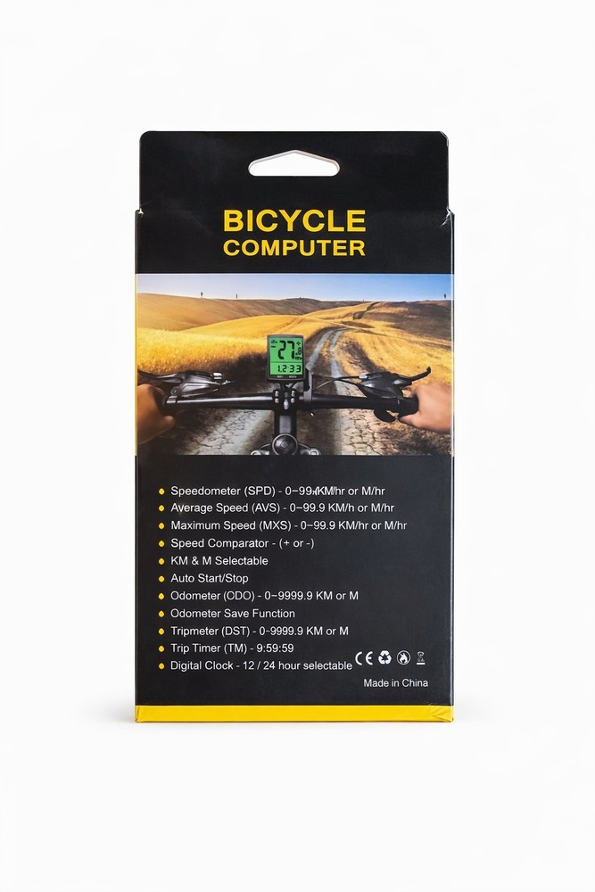 Bicycle Computer Speedometer Odometer Bike LCD Display Complete Set Open Box