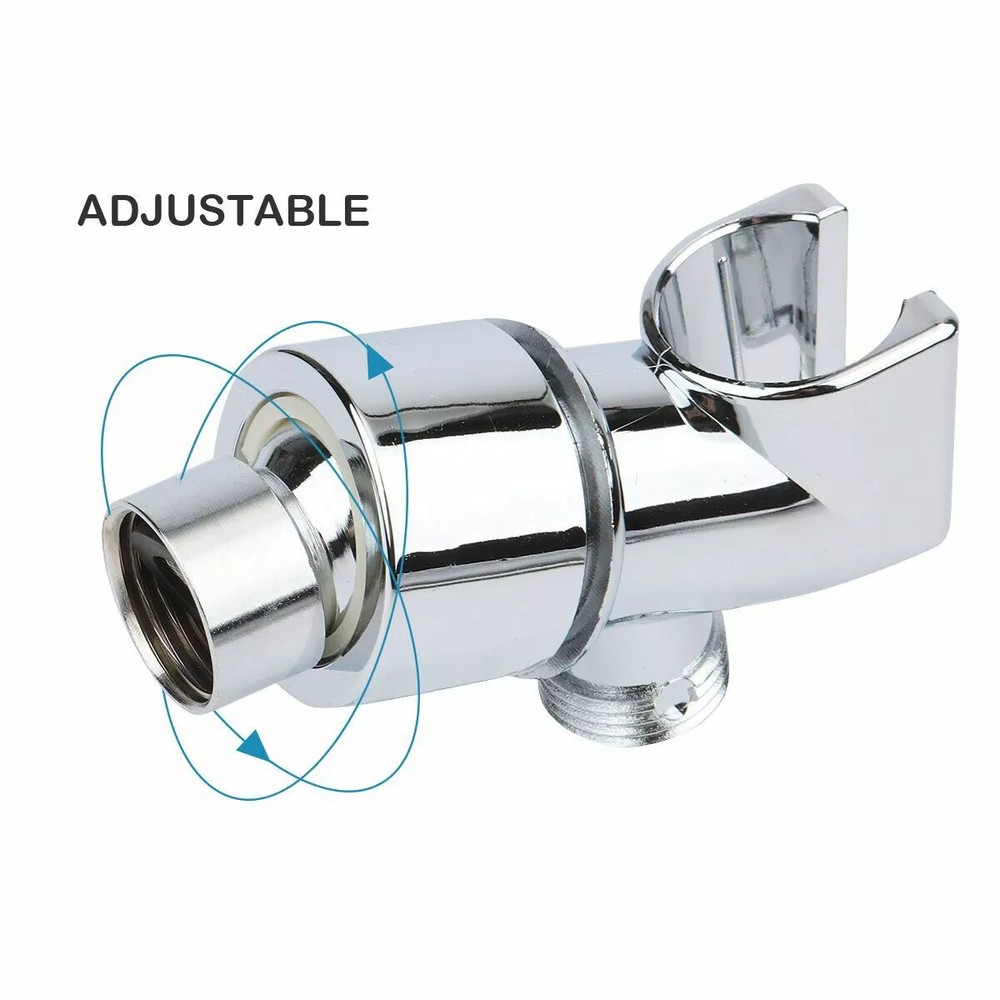2PCS New Adjustable Handheld Shower Head Stand Advanced Stand Shower Arm Adapter