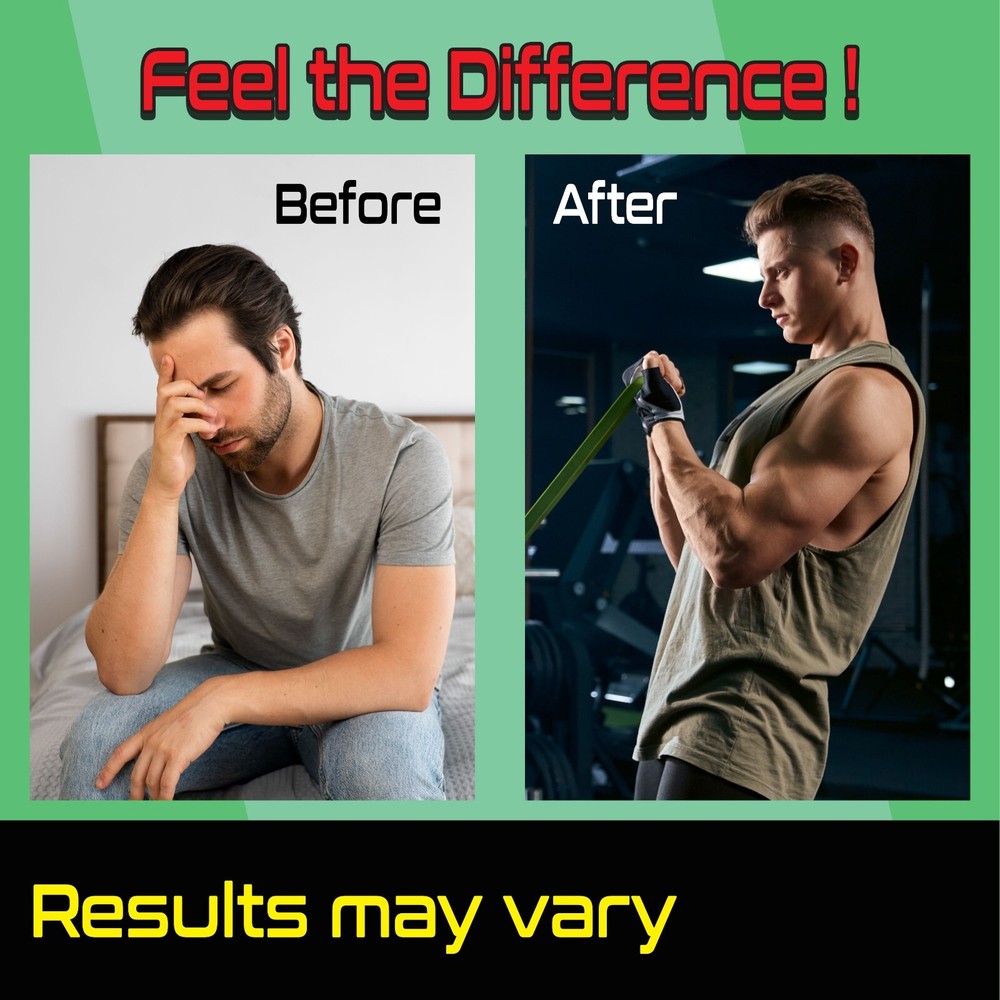 Libido Support, Stamina & Energy Booster for Men – Testosterone & Performance 60