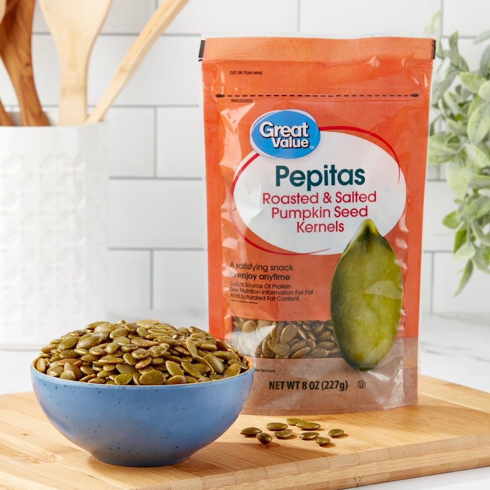 Pepitas Pumpkin Seeds Shelled 8 oz 4 Pack