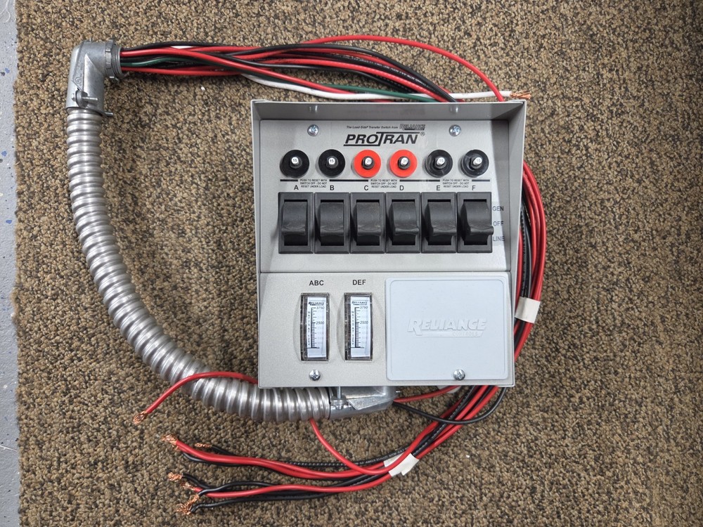 Reliance Controls ProTran Model 31406C Generator Transfer Switch