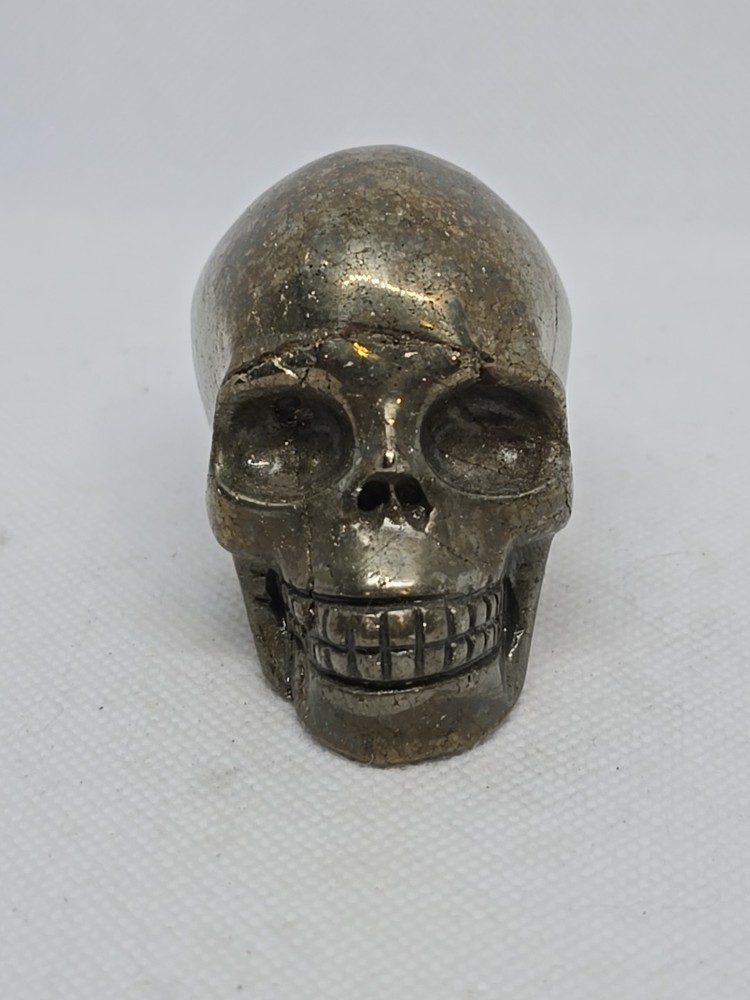 Carved Pyrite Skull