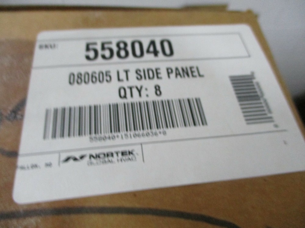 NEW NORTEX MINI SPLIT LT SIDE PANEL 558040 080605 FREE SHIPPING