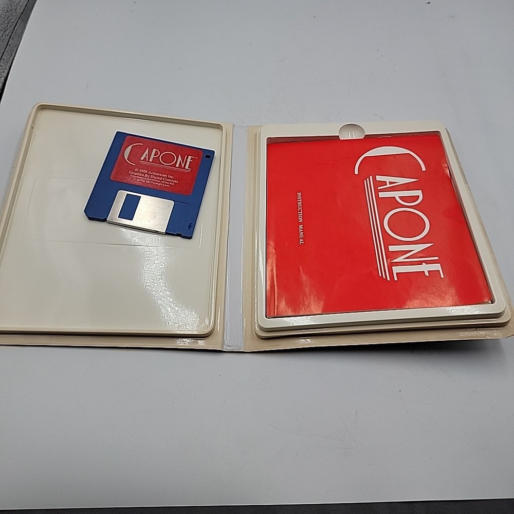 Capone (Actionware, 1988), for the Commodore Amiga - Plastic Clamshell Edition