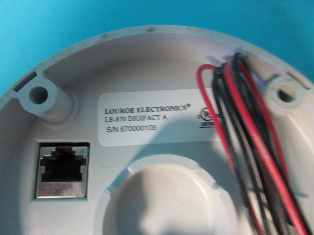 LOUROE LE-870 DIGIFACT A DIGITAL-IP CEILING NETWORK MICROPHONE W/AUDIO ANALYTICS