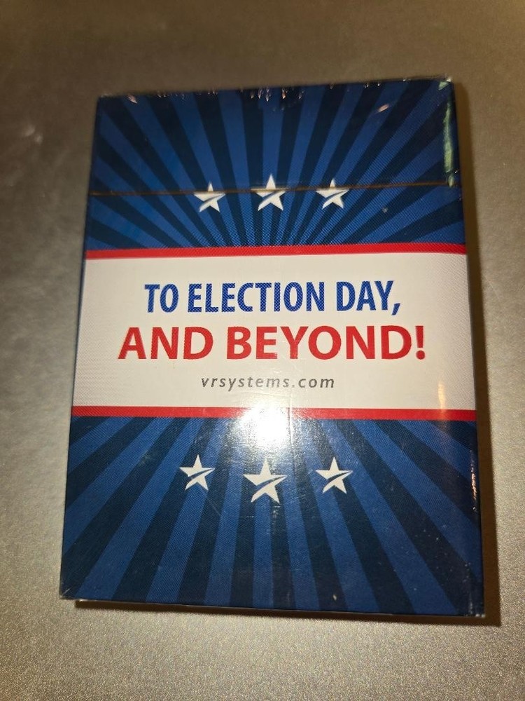 VR Voting Systems playing cards new in box