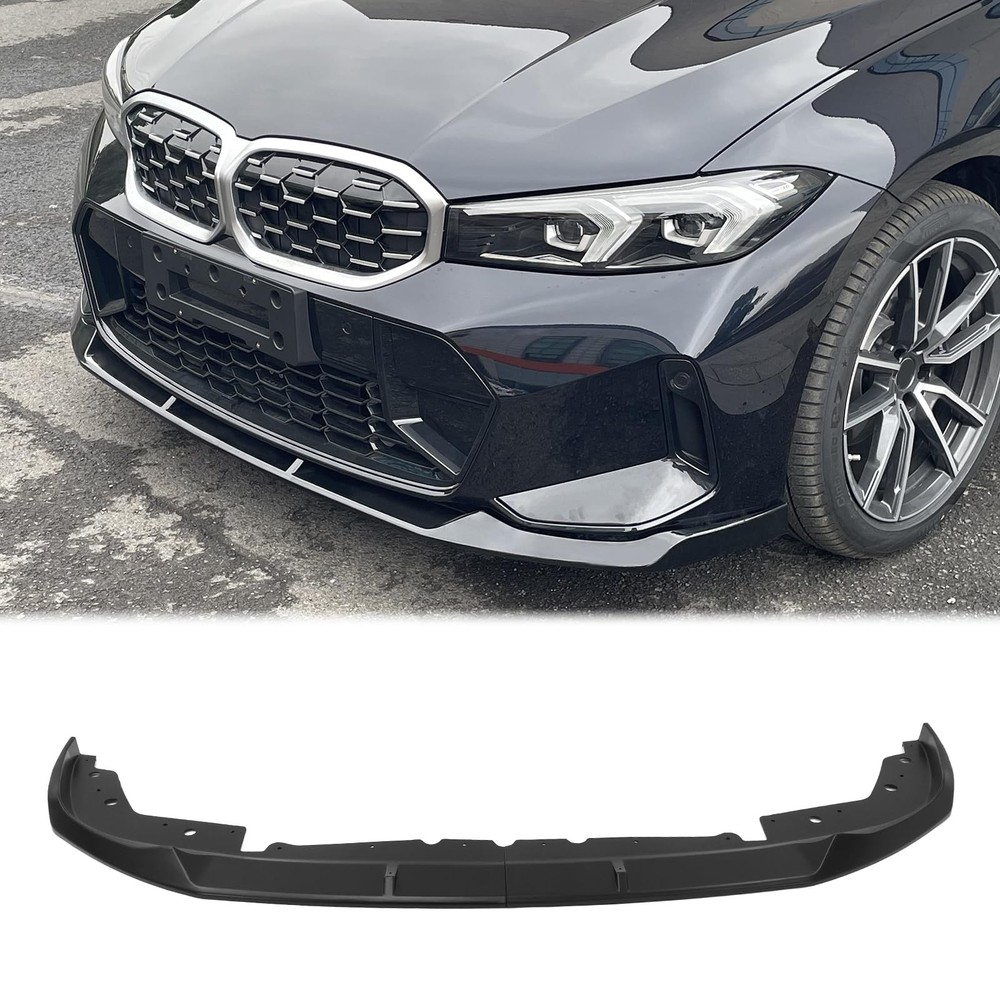前保险杠唇适用于 G20 3 系列 2023-2025 M 运动型 M340i 哑光黑色 2 件