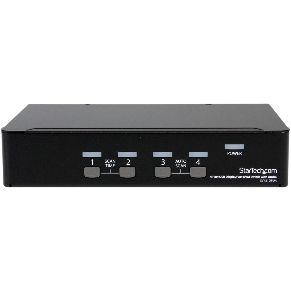 StarTech 4 Port USB DisplayPort KVM Switch with Audio