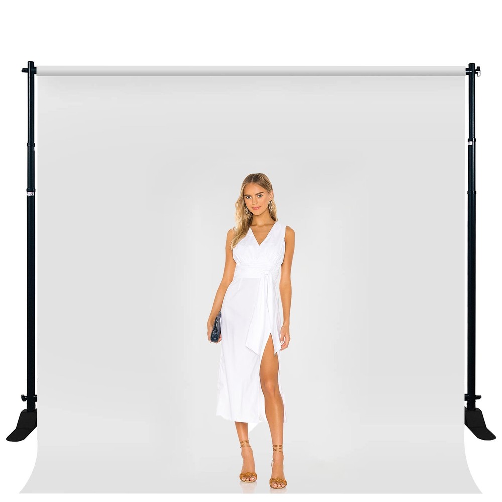 8x10ft Adjustable Background Support Stand Photography Backdrop Crossbar Kit