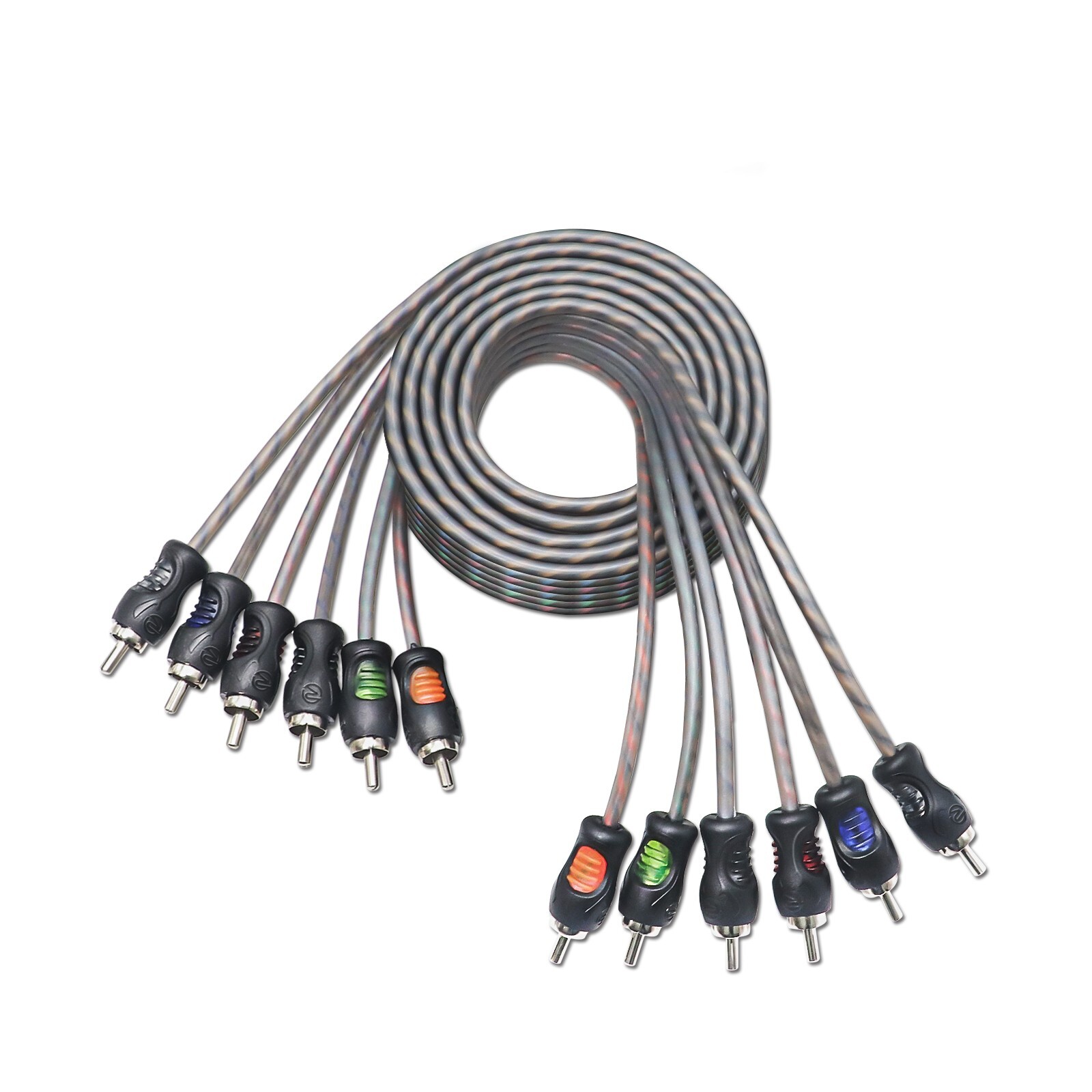 Recoil RCI66 99.99% Oxygen Free Copper 6ft 6-Channel RCA Audio Cable