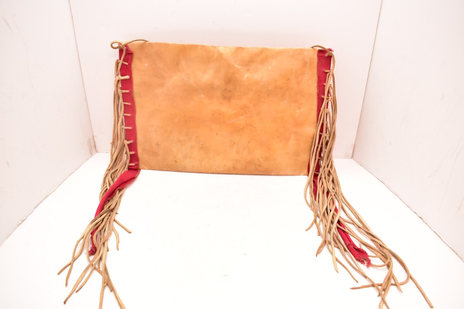 Native American Lakota Sioux Indian Painted Rawhide Parfleche Bag pouch VTG 14"=