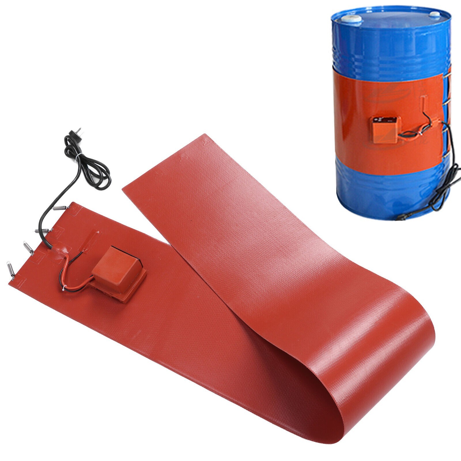 Silicone Drum Heater,110V Silicon Metal Oil Drum Heater Barrel Band 1.5KW